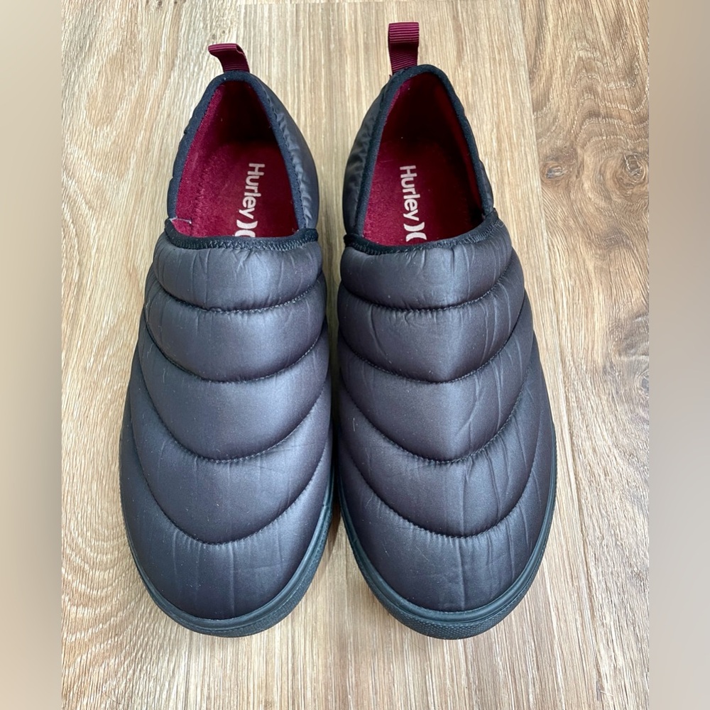 HURLEY MEN’S BLACK PUFF CHUKKA SLIP ON SHOES SIZE 11
